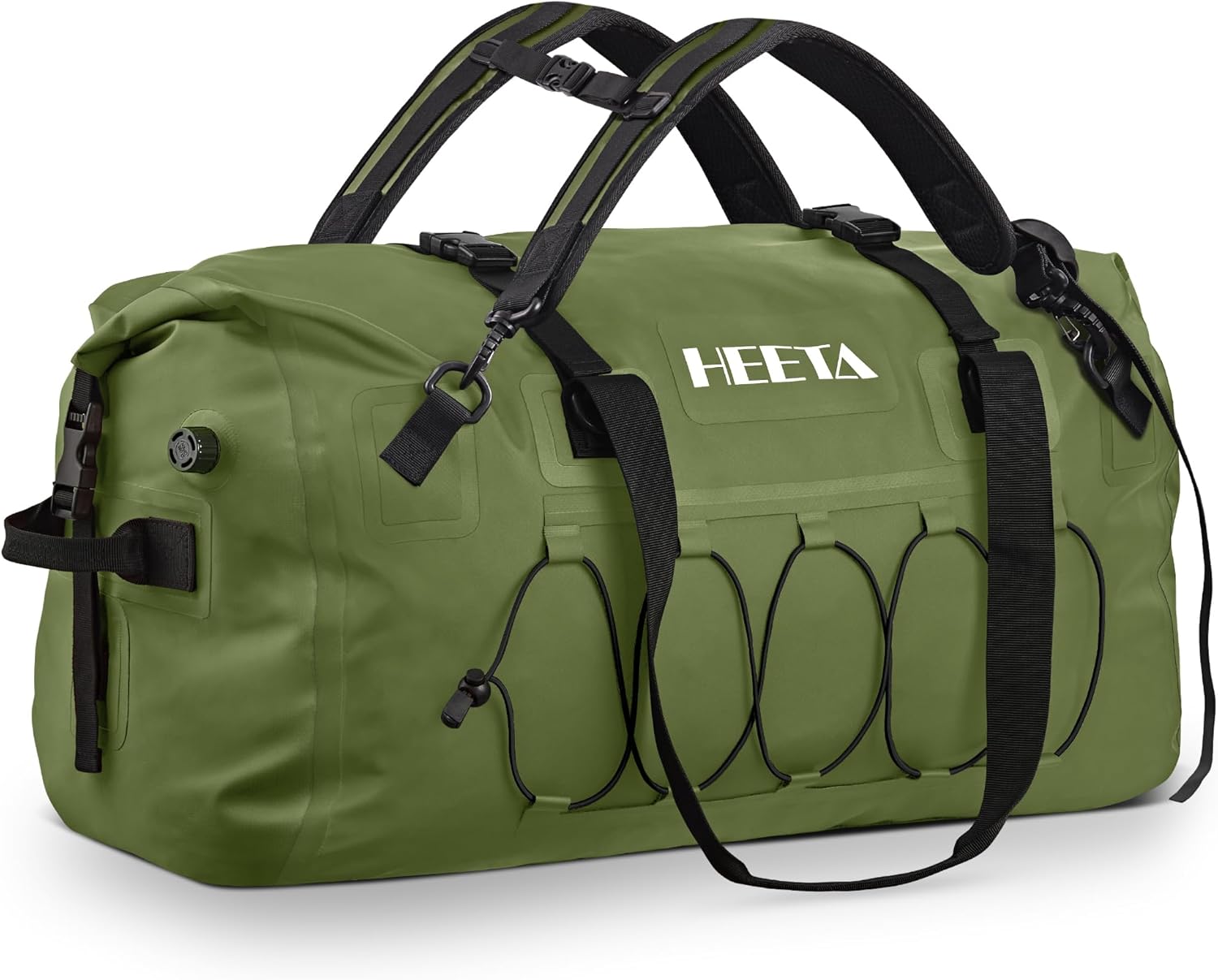 Waterproof Duffel Bag Motorcycle Dry Bag Backpack, 60L/80L Extra Large Rolltop Travel Duffle Bags with Straps & Handles for Kayaking Rafting Boating Canoeing Camping Gym Beach Cruise Ship