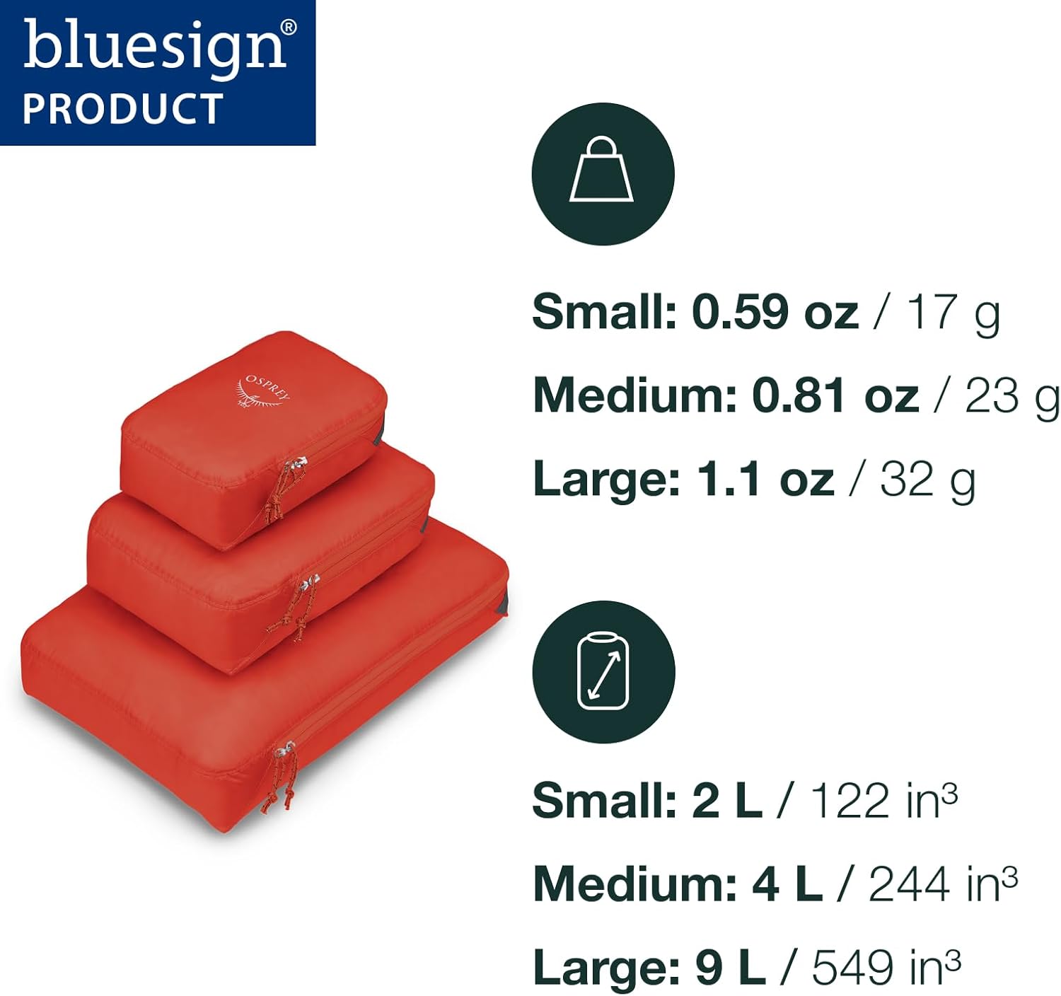 Ultralight Travel Packing Cube, Limon, Small - Image 2